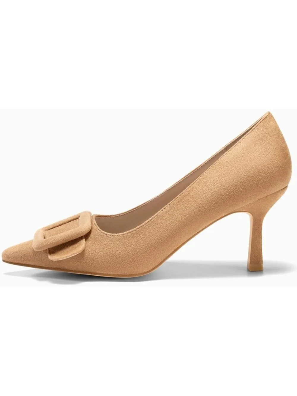 Women's Light Khaki Pointed Toe Pumps Stiletto High Heels Wedding Party Shoes